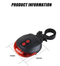 Sinaleira para Bicicleta Led/Laser - Image 6