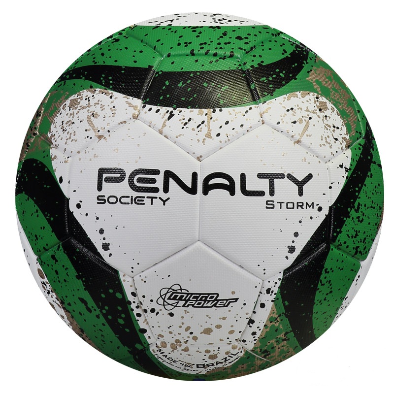 Bola Penalty Storm Ultra Fusion VII Society Branca e Verde