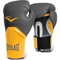 Luva de Boxe Pro Style Amarelo/Cinza - Image 2