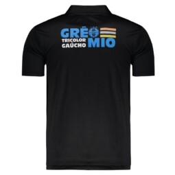 Camisa Polo Grêmio Preta Masculino - Image 3