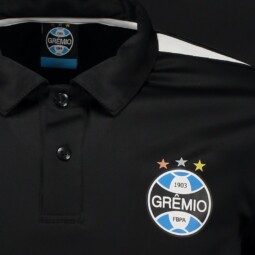 Camisa Polo Grêmio Preta Masculino - Image 4