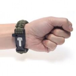 Pulseira Paracord Survival - Pederneira + Apito | tamanho M - Image 3
